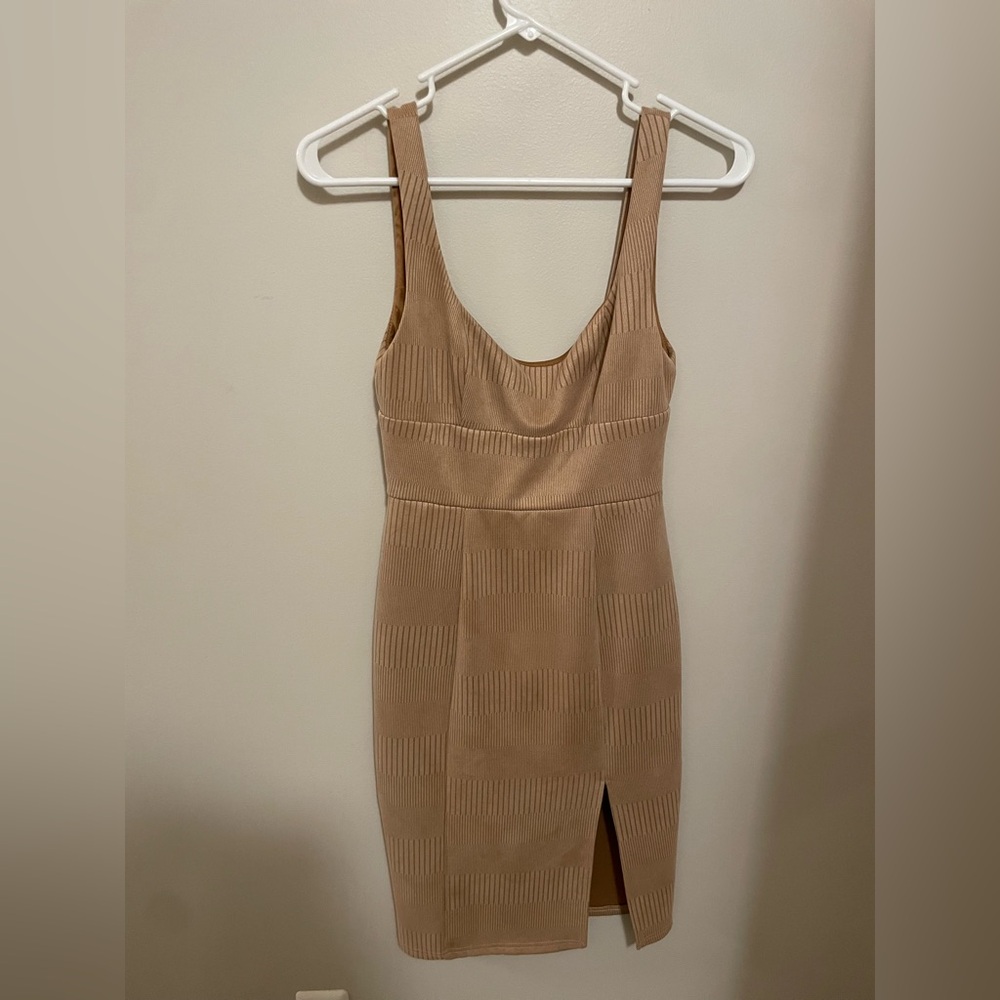 Hello Molly| Give me one more minute nude midi dress | small